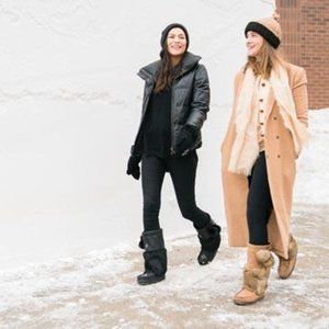 MANITOBAH MUKLUKS CANADA SNOWY OWL WATERPROOF BLACK WINTER HIGH FASHION BOOT 8